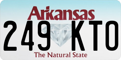 AR license plate 249KTO