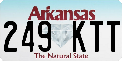 AR license plate 249KTT
