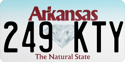 AR license plate 249KTY