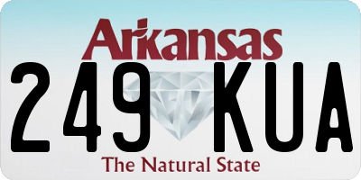 AR license plate 249KUA
