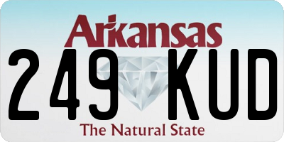 AR license plate 249KUD