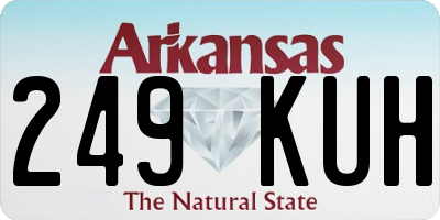 AR license plate 249KUH