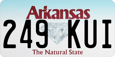 AR license plate 249KUI
