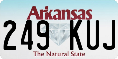 AR license plate 249KUJ