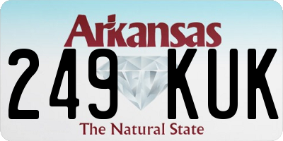 AR license plate 249KUK