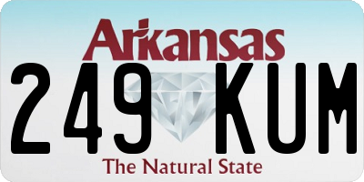 AR license plate 249KUM