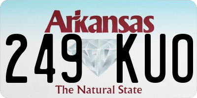 AR license plate 249KUO