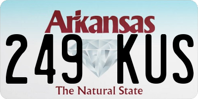 AR license plate 249KUS