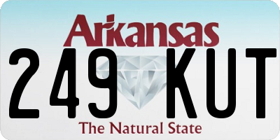 AR license plate 249KUT