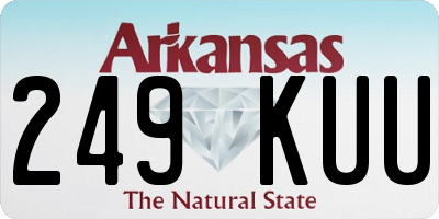 AR license plate 249KUU