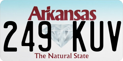AR license plate 249KUV