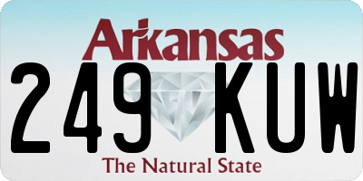 AR license plate 249KUW