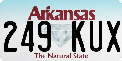 AR license plate 249KUX