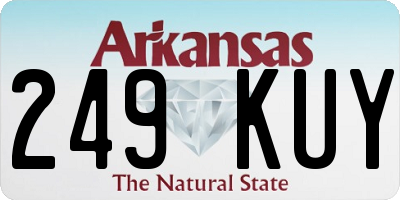 AR license plate 249KUY