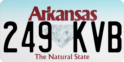 AR license plate 249KVB