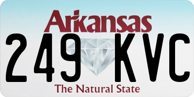 AR license plate 249KVC