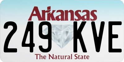 AR license plate 249KVE