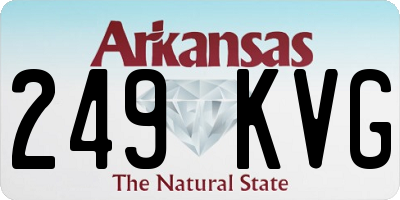 AR license plate 249KVG