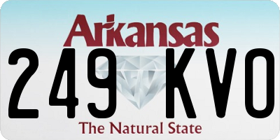 AR license plate 249KVO