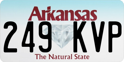 AR license plate 249KVP