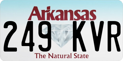 AR license plate 249KVR