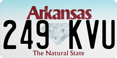 AR license plate 249KVU