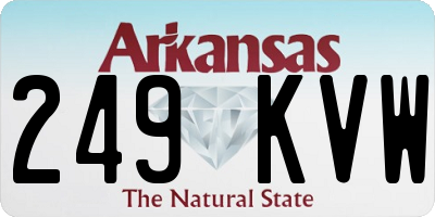 AR license plate 249KVW
