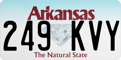 AR license plate 249KVY