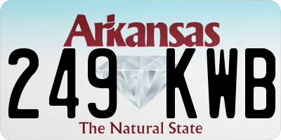 AR license plate 249KWB