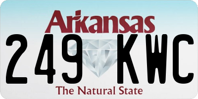 AR license plate 249KWC