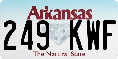 AR license plate 249KWF