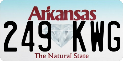 AR license plate 249KWG