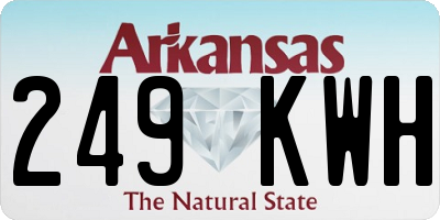 AR license plate 249KWH