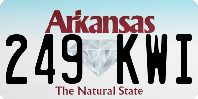 AR license plate 249KWI