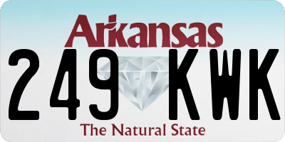 AR license plate 249KWK