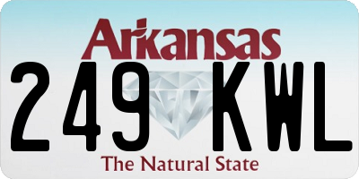 AR license plate 249KWL