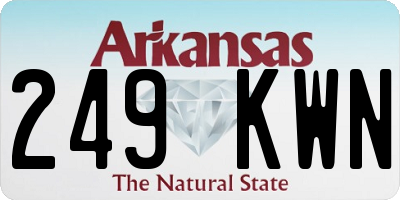 AR license plate 249KWN
