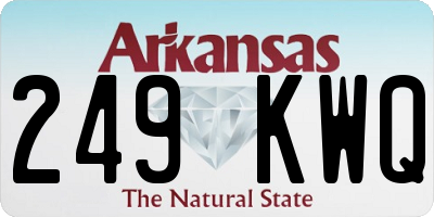 AR license plate 249KWQ