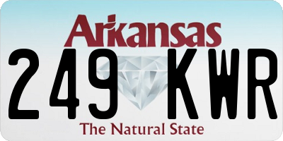 AR license plate 249KWR