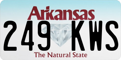 AR license plate 249KWS