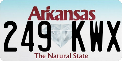 AR license plate 249KWX