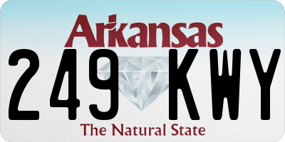 AR license plate 249KWY