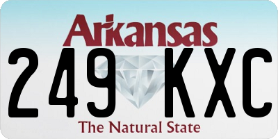 AR license plate 249KXC
