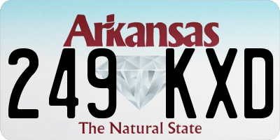 AR license plate 249KXD