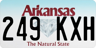 AR license plate 249KXH