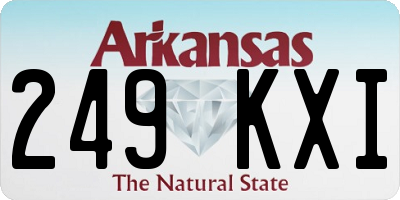 AR license plate 249KXI