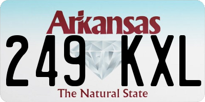 AR license plate 249KXL