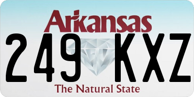 AR license plate 249KXZ