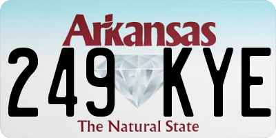 AR license plate 249KYE