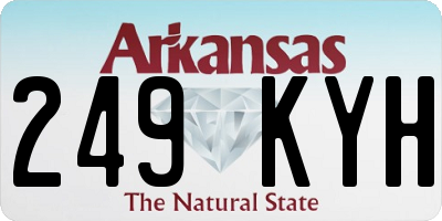 AR license plate 249KYH